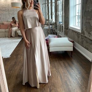 REVELRY WREN SATIN DRESS
